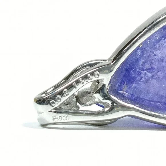 Jewelry Pendant Head Tanzanite 14.4ct Platinum 1324096